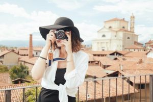 taking photos